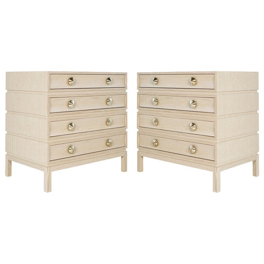 Stacked Chests of Drawers in Limed Oak