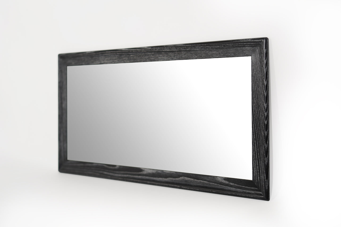 Modernist Limed Oak Rectangular Mirror, Circa 1960s