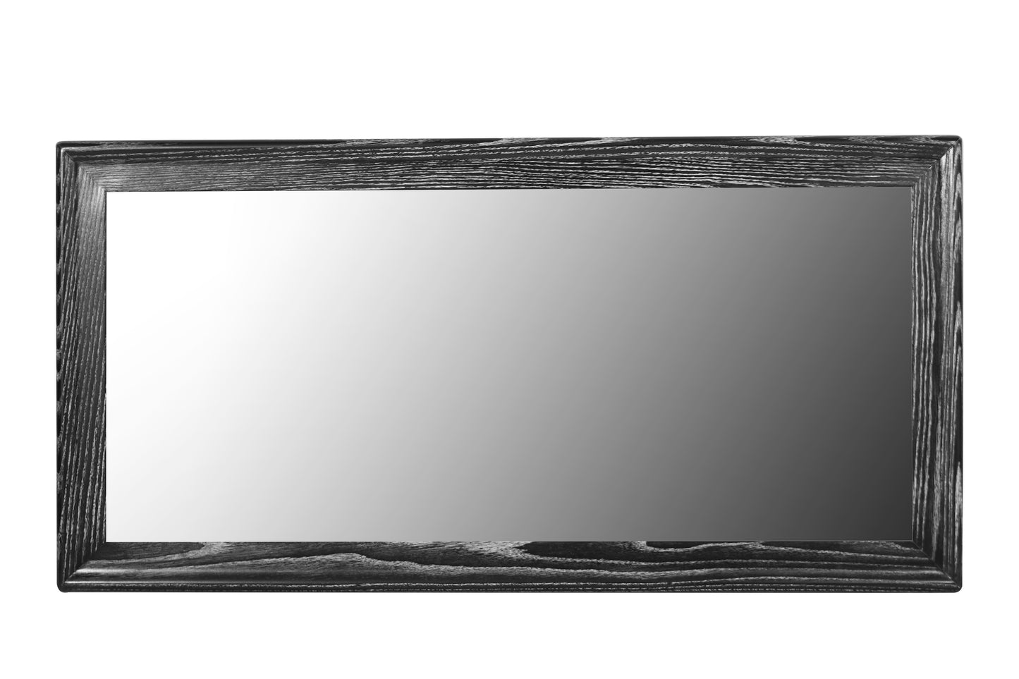 Modernist Limed Oak Rectangular Mirror, Circa 1960s
