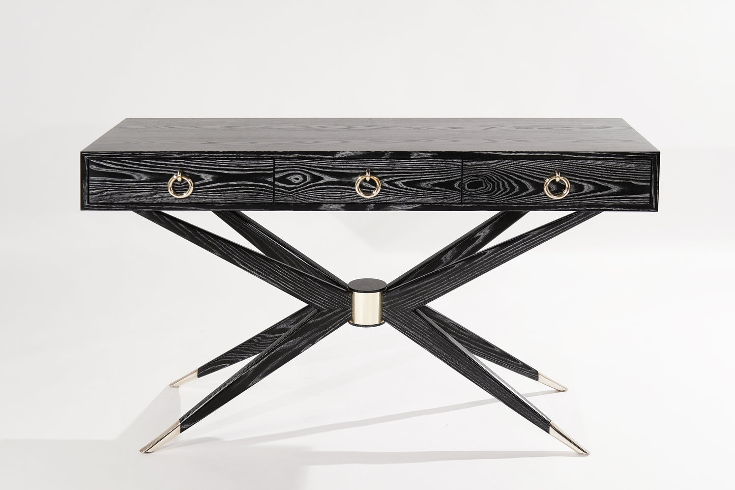 Sputnik Console Table in Black Ceruse