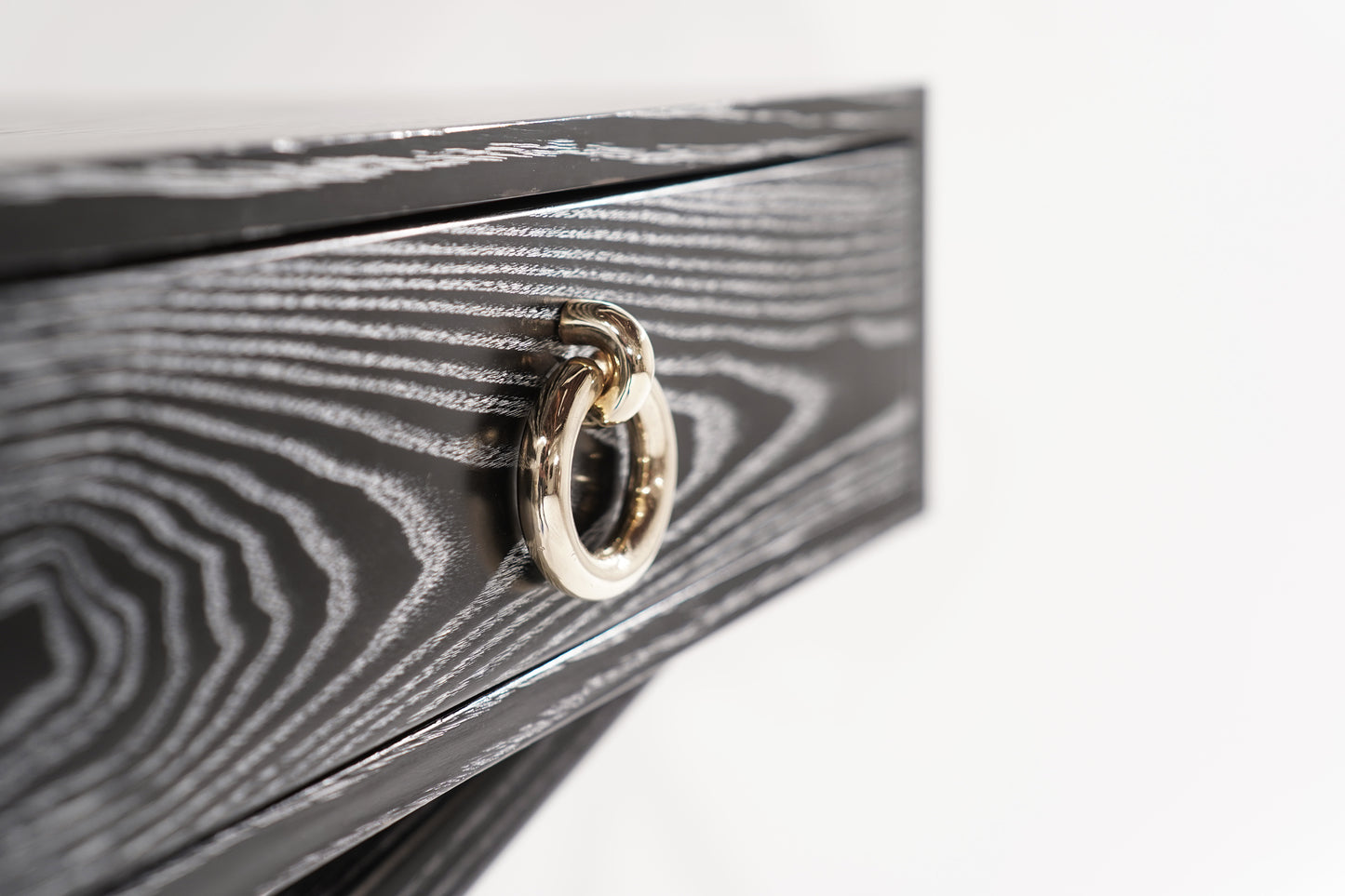 Sputnik Console Table in Black Ceruse