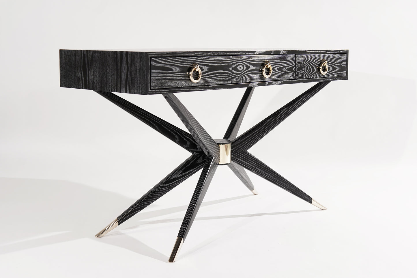 Sputnik Console Table in Black Ceruse
