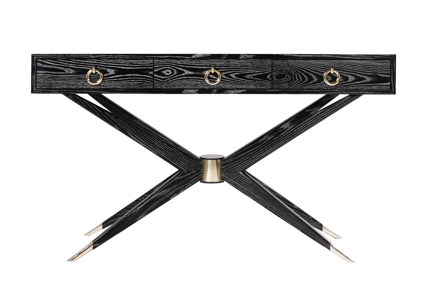 Sputnik Console Table in Black Ceruse
