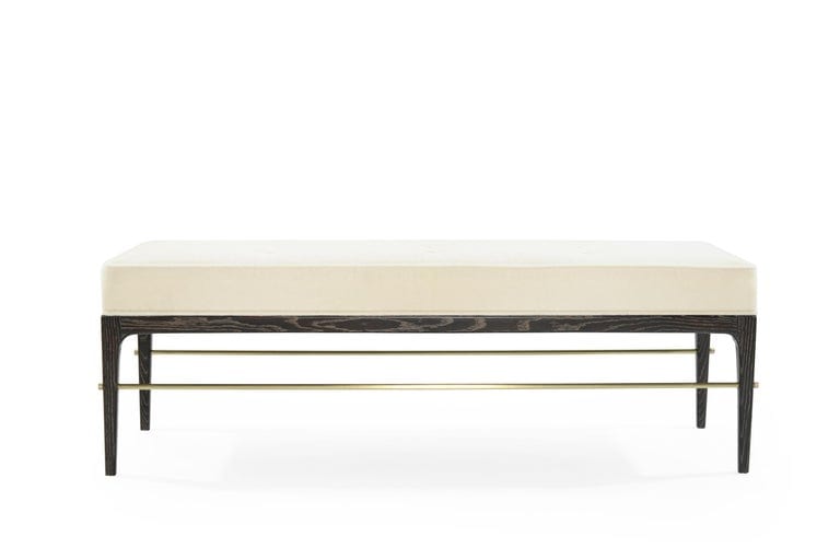Linear Bench in Black Ceruse Series 48