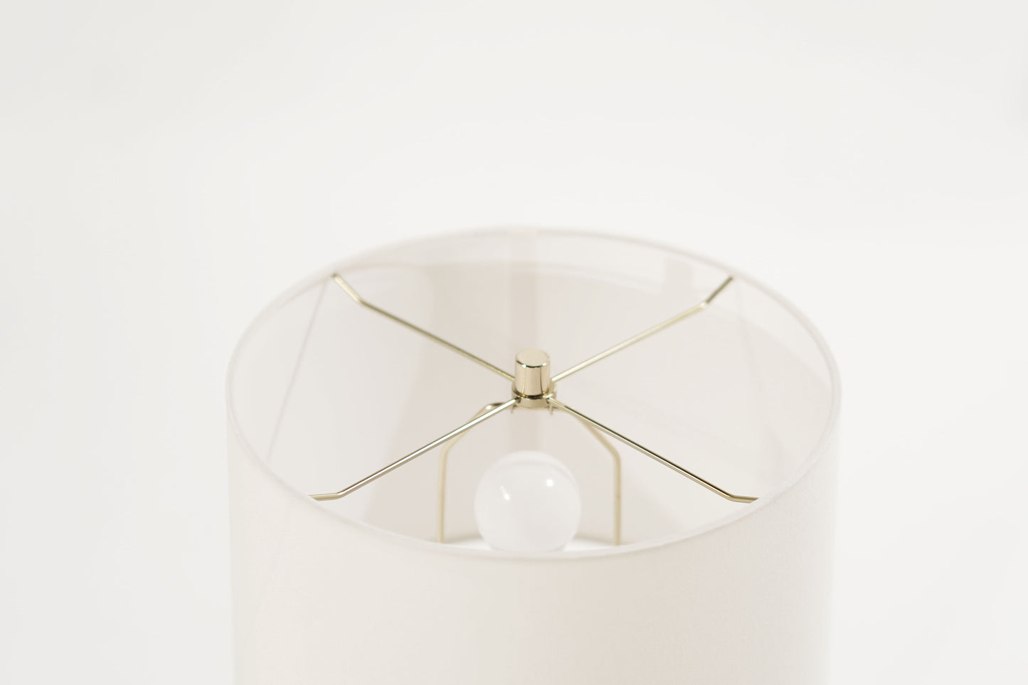 Glass and Brass Table Lamps, C. 1960s