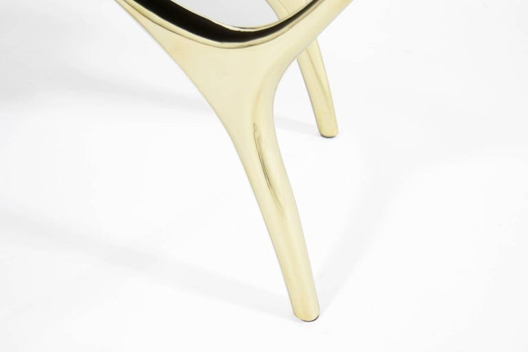 Crescent Bench Series 60 in Polished Brass