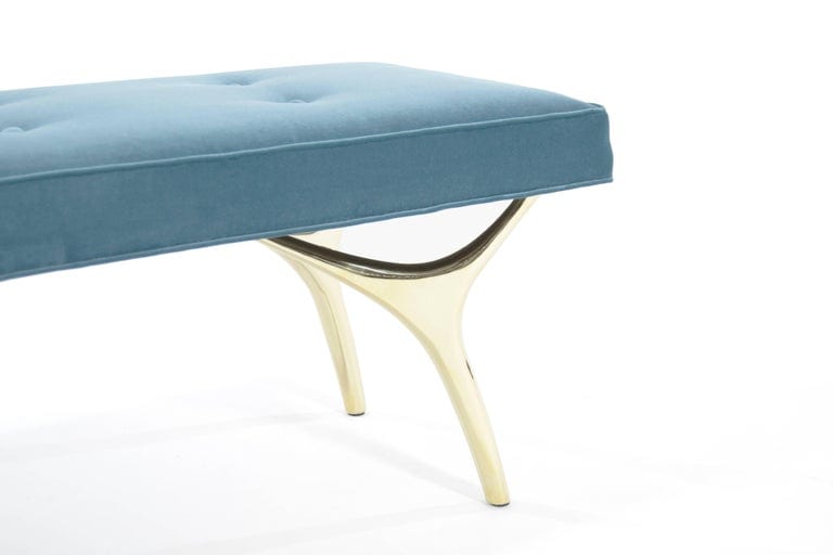 Crescent Bench Series 60 in Polished Brass
