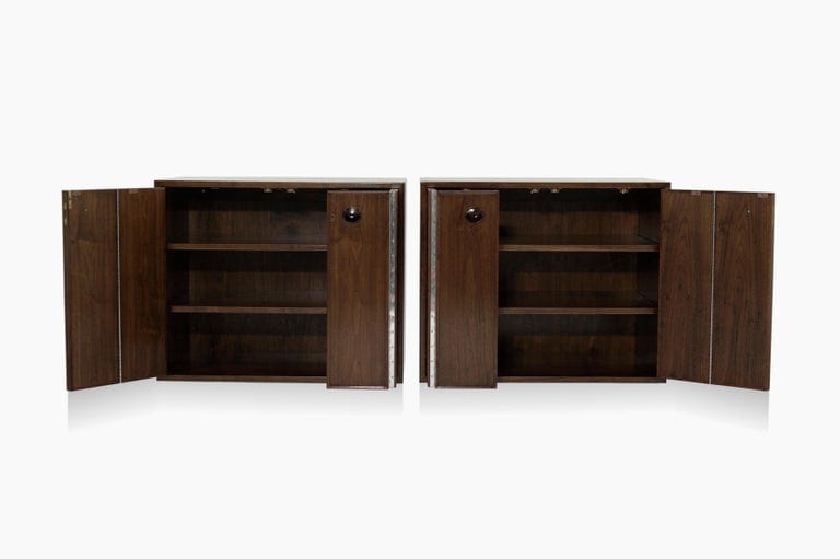 Rare Set of Floating Cabinets by Edward Wormley for Dunbar, circa 1950s