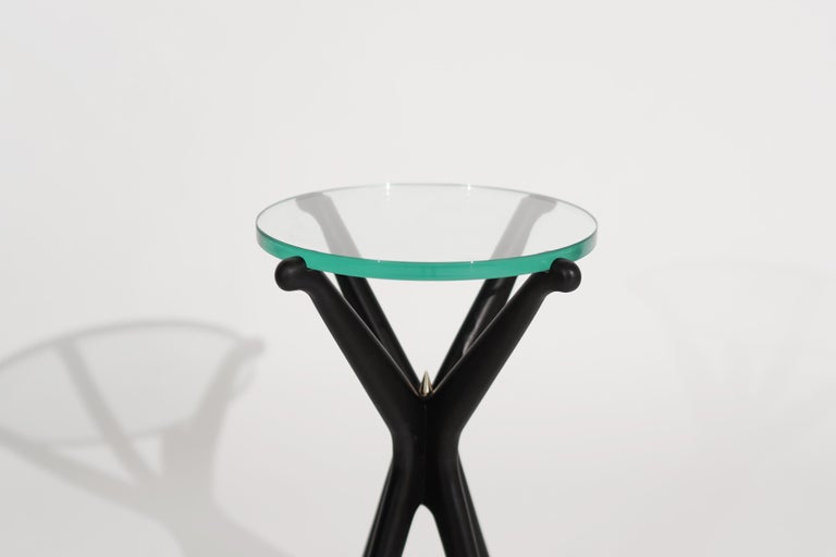 Glass Top Gazelle Collection Drinks Table