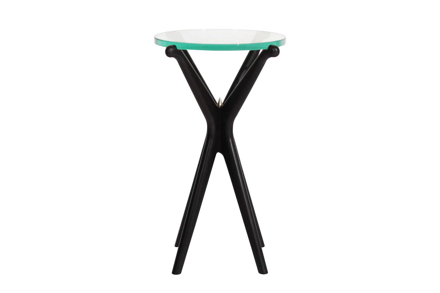 Glass Top Gazelle Collection Drinks Table