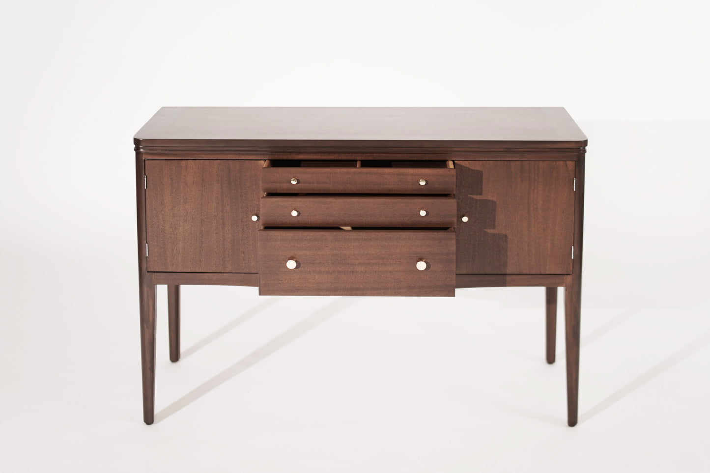 Mid Century Entry Console Table in Mahogany, C. 1950s