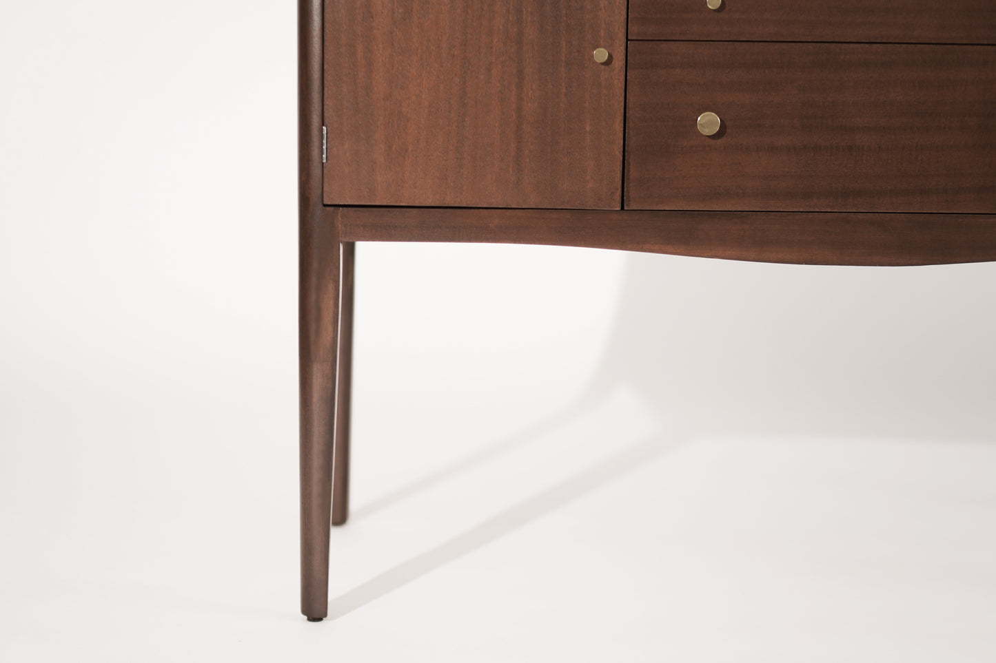 Mid Century Entry Console Table in Mahogany, C. 1950s