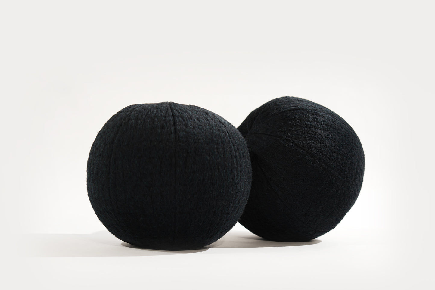 Orb Accent Pillow in Navy Blue Alpaca by Holly Hunt