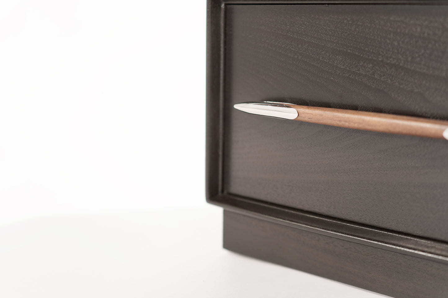 Dark Walnut Nightstands by T.H. Robsjohn-Gibbings, 1950s