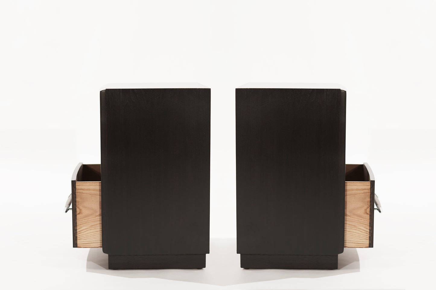 Dark Walnut Nightstands by T.H. Robsjohn-Gibbings, 1950s