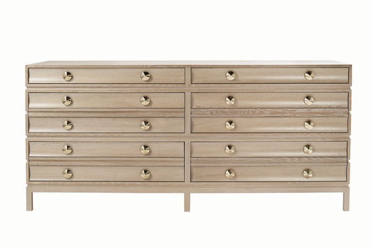 Stacked Dresser in Limed Oak