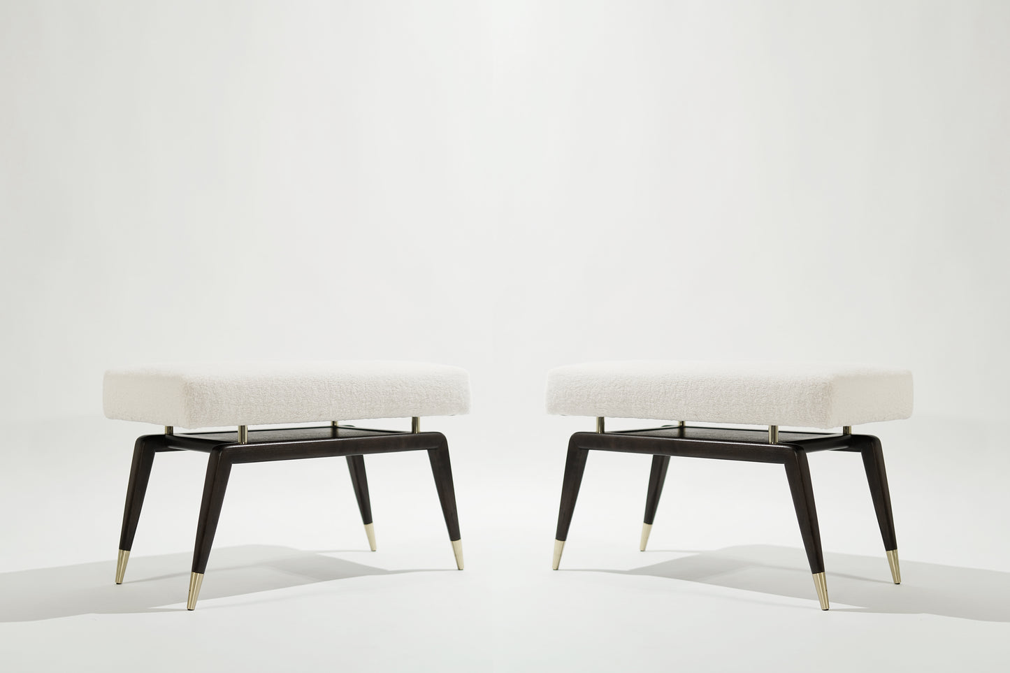 Set of GIO Benches Series 32 in Special Walnut