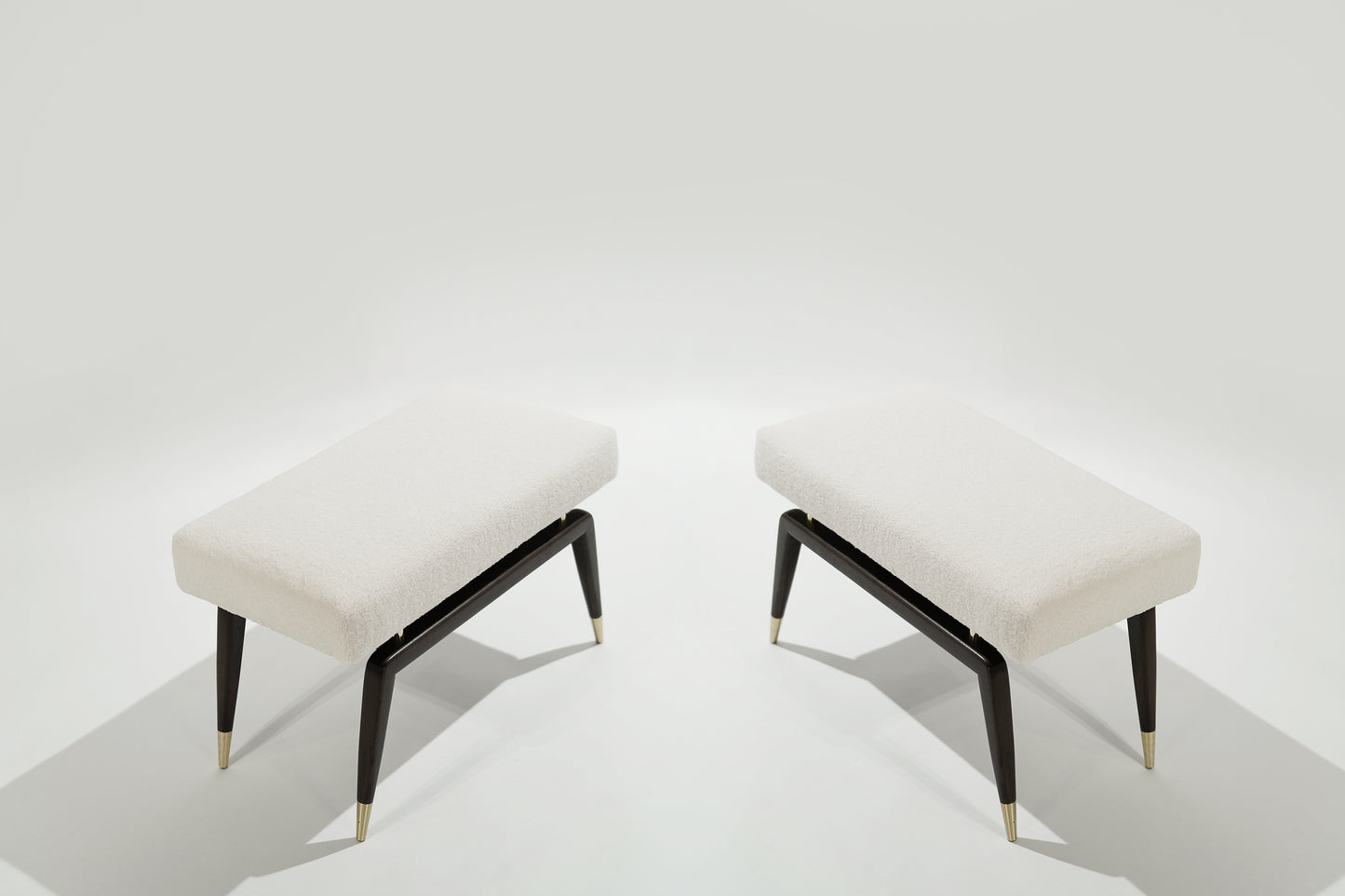 Set of GIO Benches Series 32 in Special Walnut