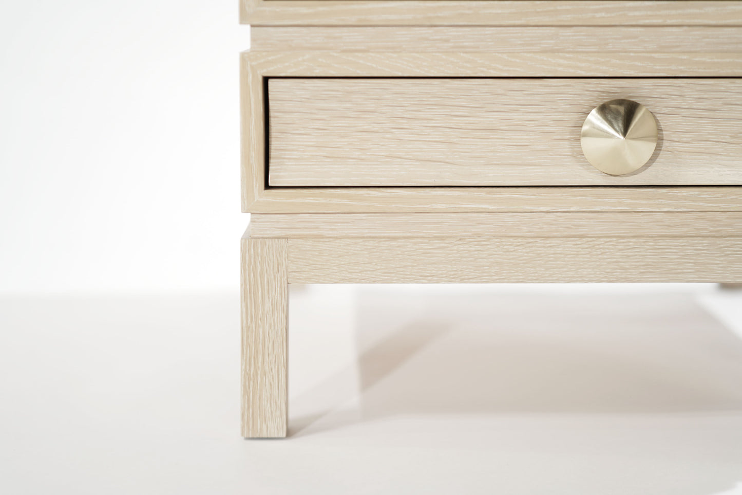 Stacked Bedside Tables in Limed Oak