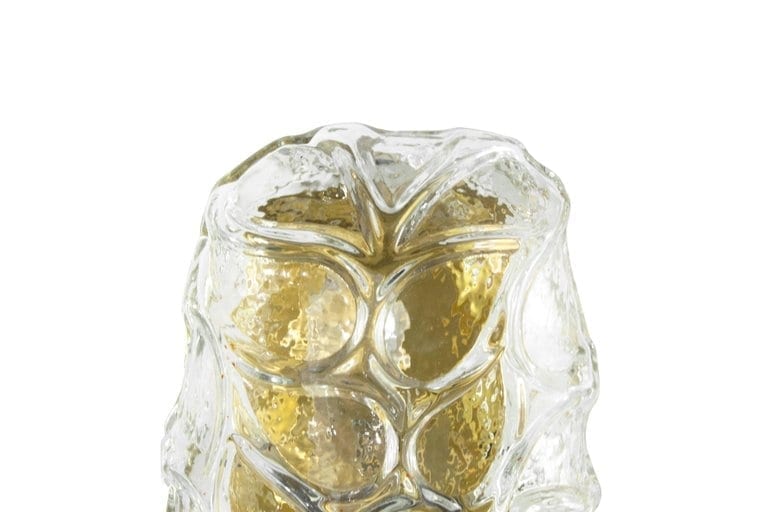 Set of Three Murano Glass and Brass Sconces, Austria, 1960s