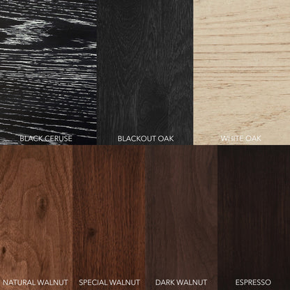 Set of GIO Benches Series 32 in Special Walnut