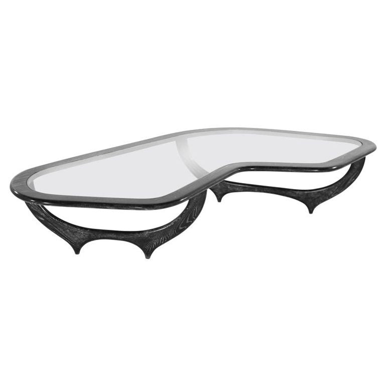 Contour Coffee Table in Black Ceruse
