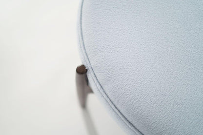 Jens Risom Ottoman in Light Blue Mohair, C. 1960s