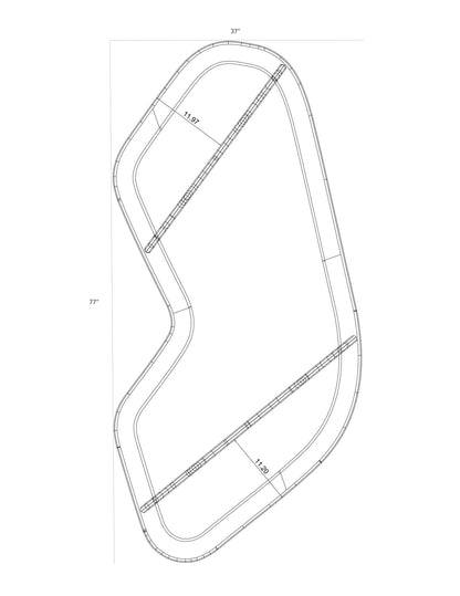 Contour Coffee Table in Walnut