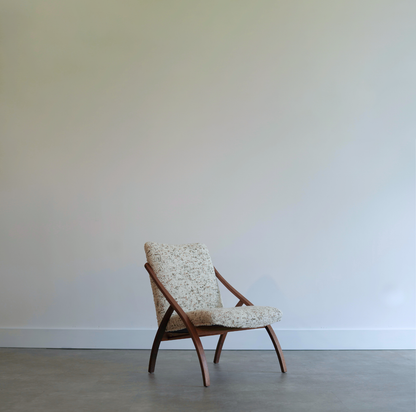 Sculptural Bent Teak Lounge Chair, Sweden, C. 1950s