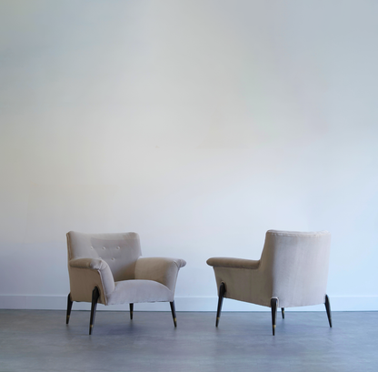 Spider Leg Lounge Chairs, Ico Parisi Style, C. 1960s