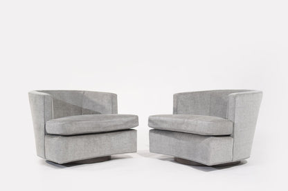 Set of Low-Profile Swivel Chairs by Harvey Probber, C. 1950s