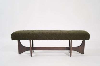 Artisanal Bench in Dark Walnut