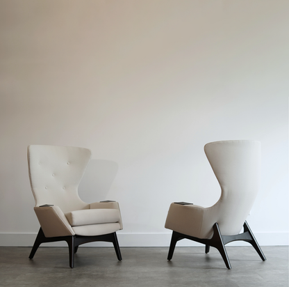 Wingback Lounge Chairs by Adrian Pearsall, C. 1950s