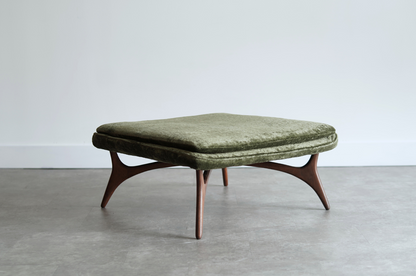 Sculptural Walnut Ottoman by Vladimir Kagan, C. 1950s
