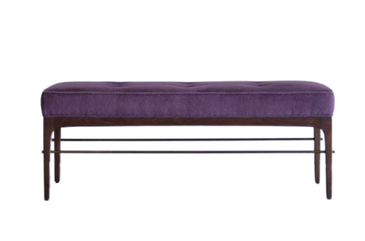 Linear Bench in Dark Walnut Walnut Series 48
