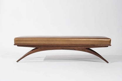 Convex Bench Series 72 in Matte Natural Walnut