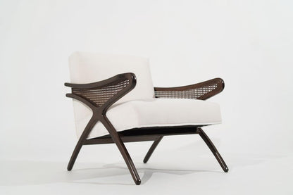 Mid-Century Modern Butterfly Lounge Chair in Mohair, circa 1960s