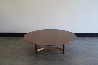 Natural Walnut Coffee Table by Lewis Butler for Knoll, C. 1950s