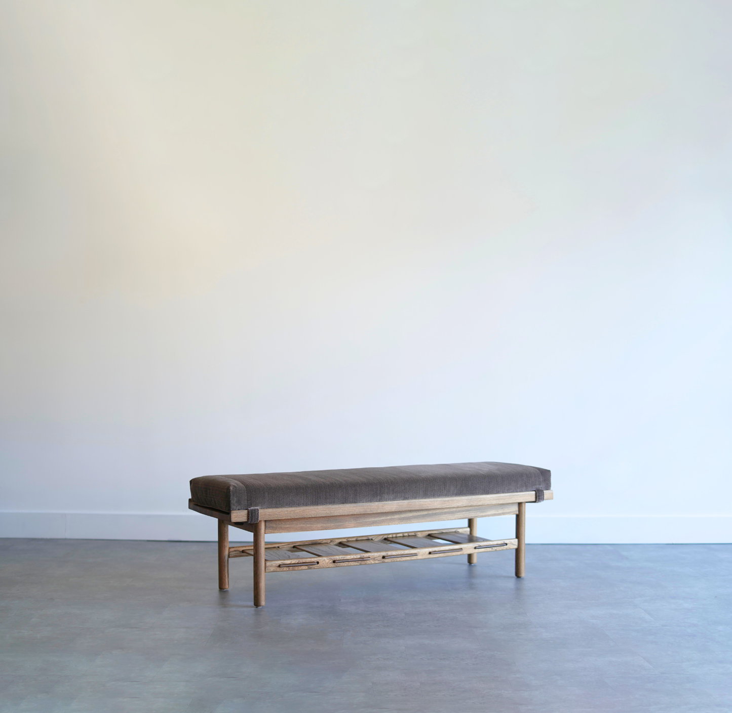 Oak Bench by Lawrence Peabody for Nemschoff, C. 1950s