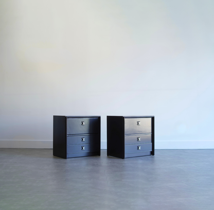 Lacquered Set of Paul Frankl Bedside Tables, C. 1950s