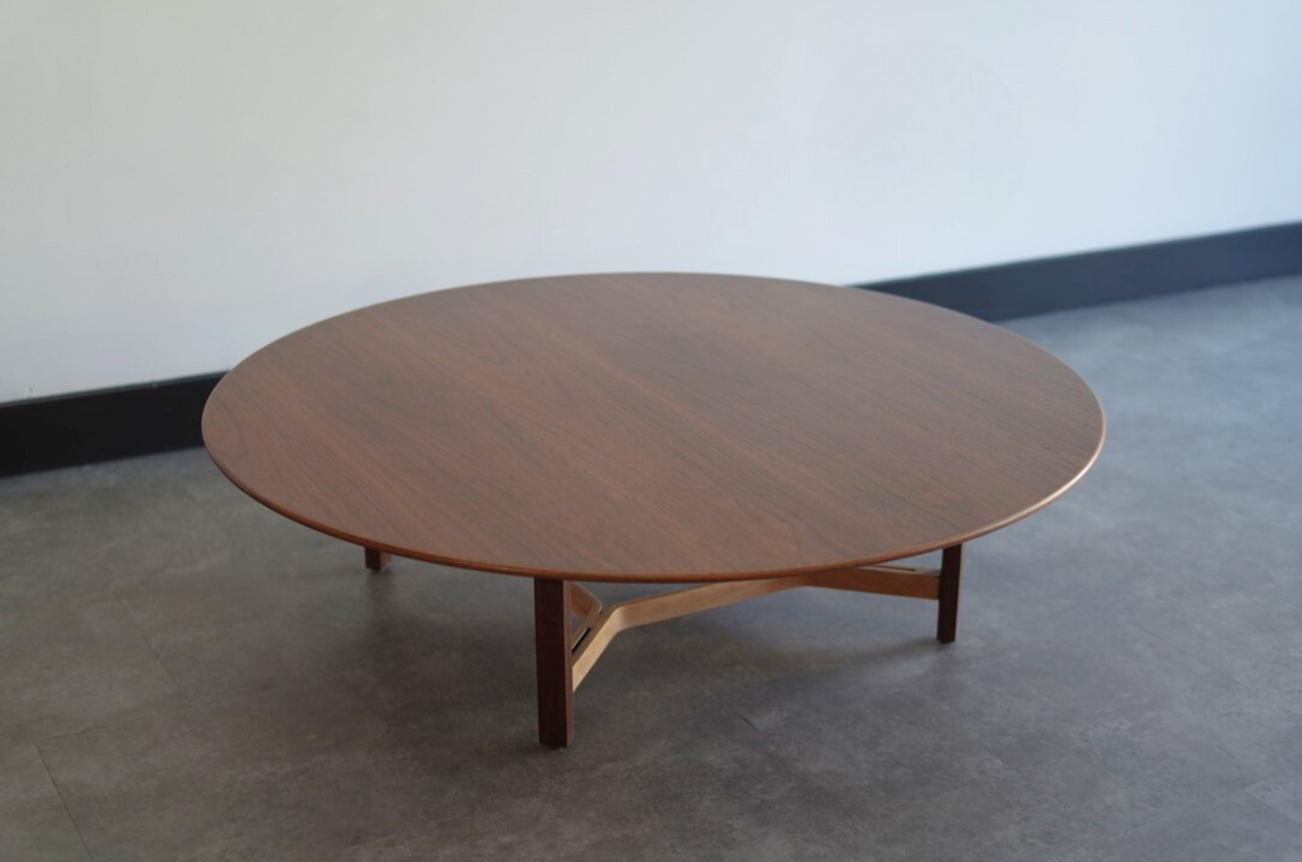 Natural Walnut Coffee Table by Lewis Butler for Knoll, C. 1950s