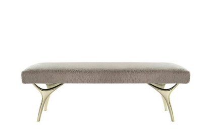 Crescent Bench Series 60 in Polished Brass