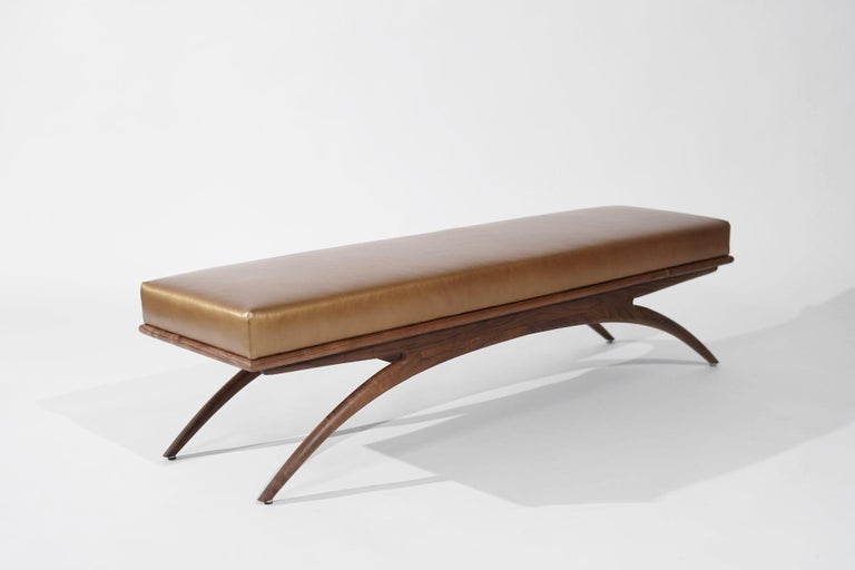 Convex Bench Series 72 in Matte Natural Walnut