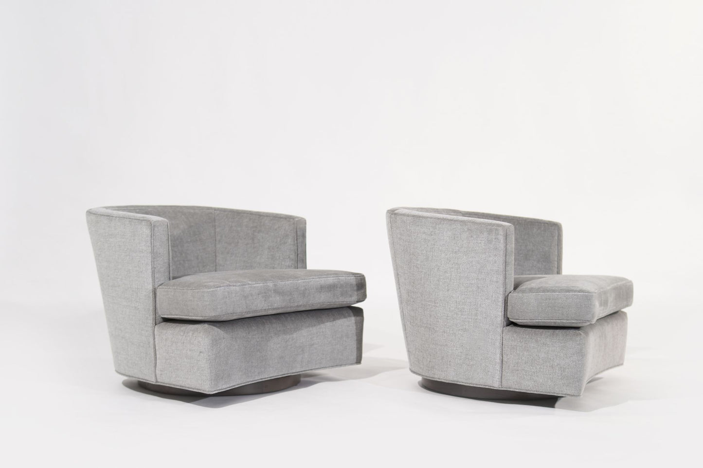 Set of Low-Profile Swivel Chairs by Harvey Probber, C. 1950s