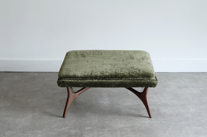 Sculptural Walnut Ottoman by Vladimir Kagan, C. 1950s