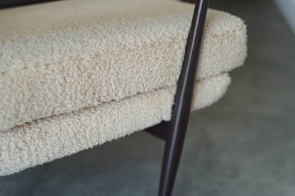 Sculptural Lounge Chairs in Teddy Wool, C. 1970s