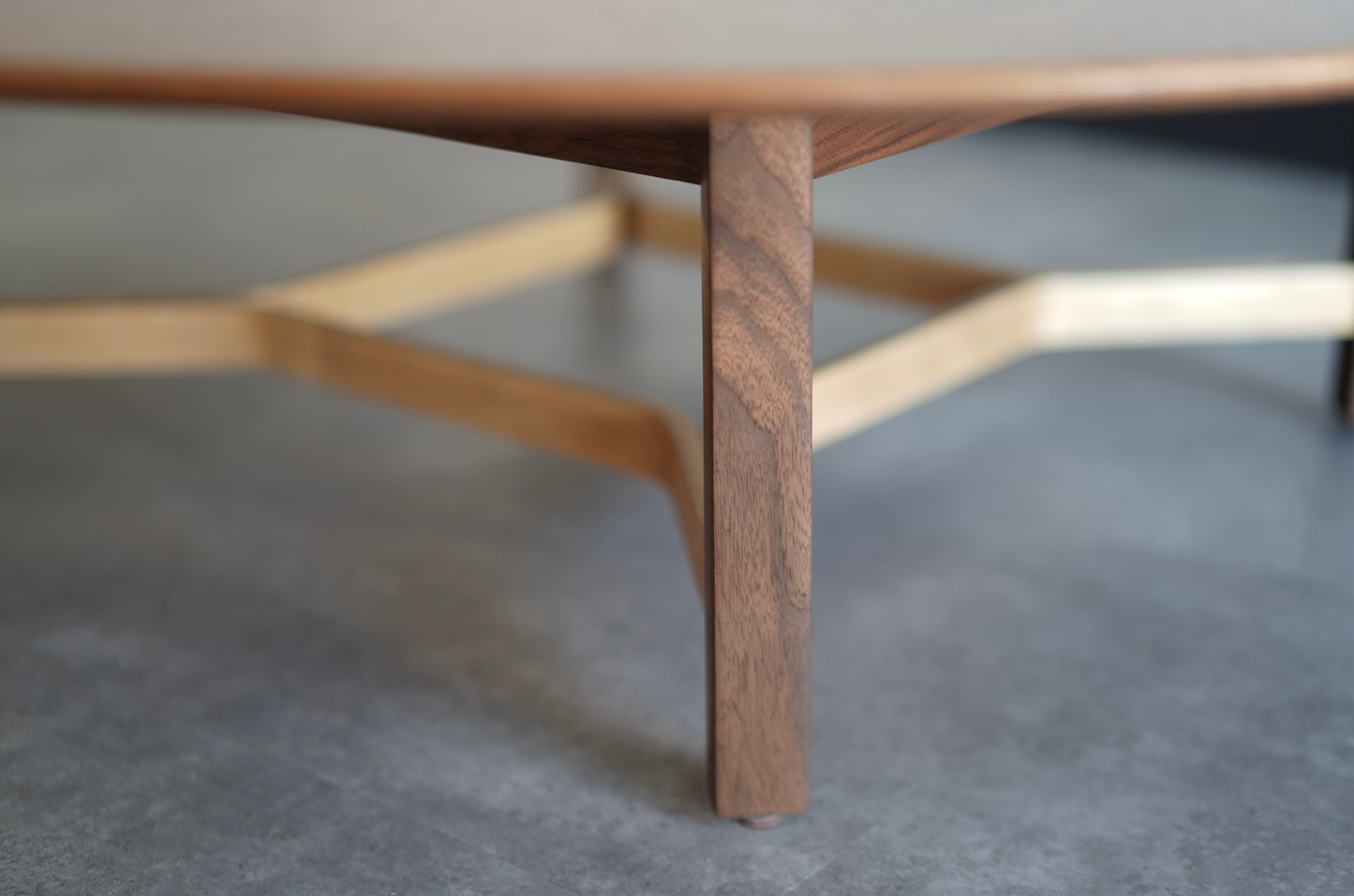 Natural Walnut Coffee Table by Lewis Butler for Knoll, C. 1950s