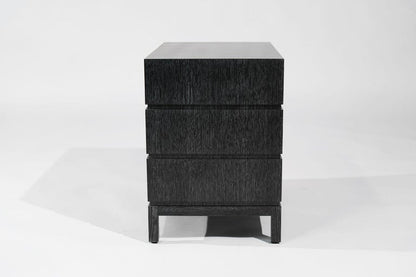 Stacked Bedside Table in Black Ceruse
