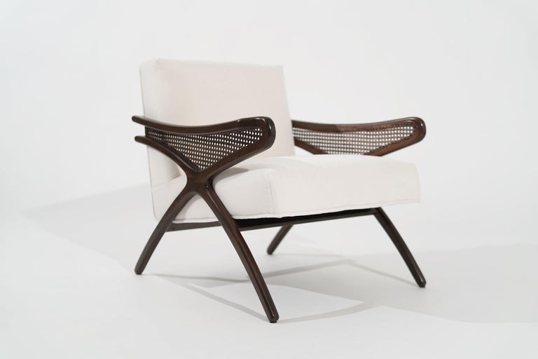Mid-Century Modern Butterfly Lounge Chair in Mohair, circa 1960s