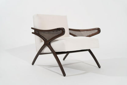 Mid-Century Modern Butterfly Lounge Chair in Mohair, circa 1960s